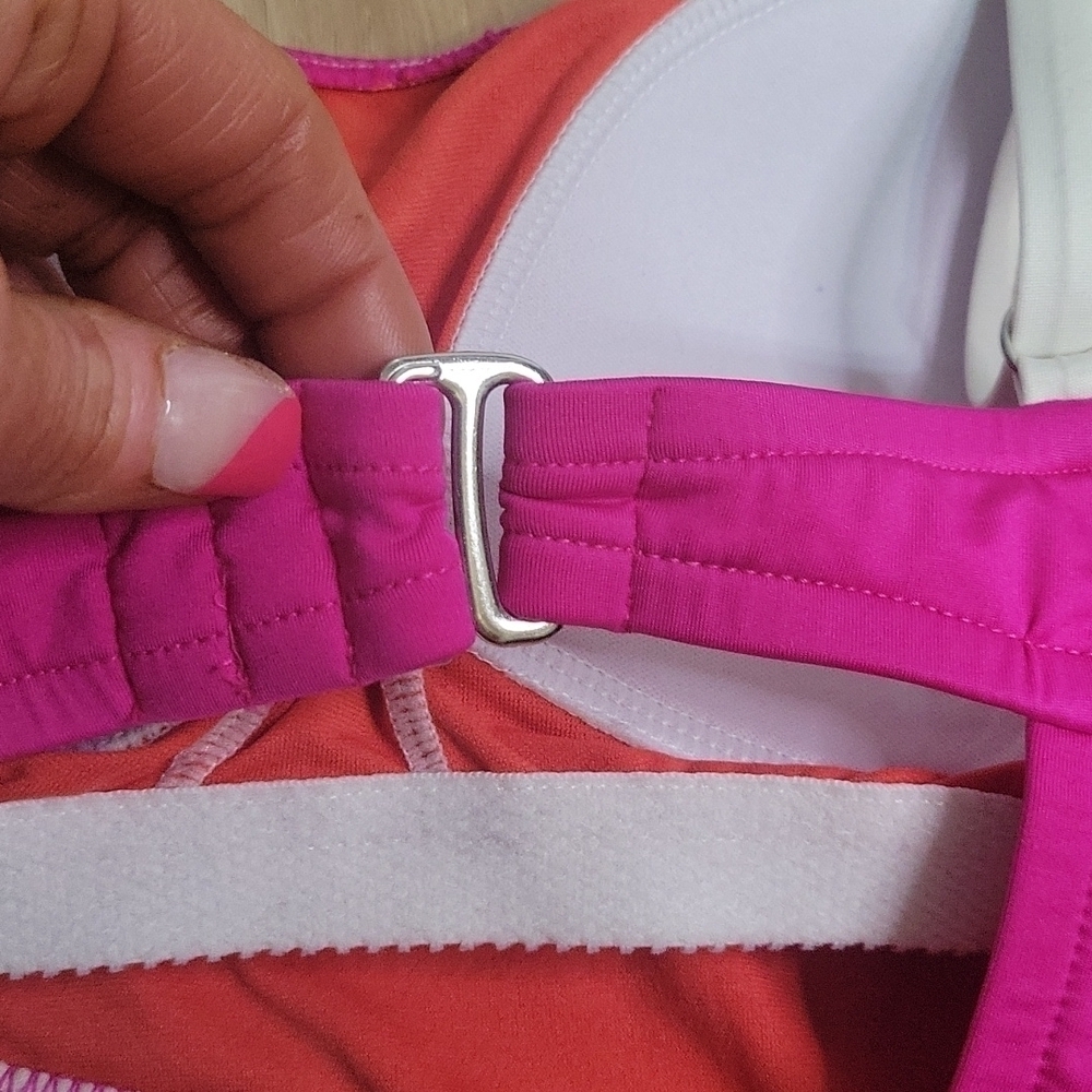 Shade and Shore Pink Colorblock Cut-out Swimsuit - Picture 11 of 12